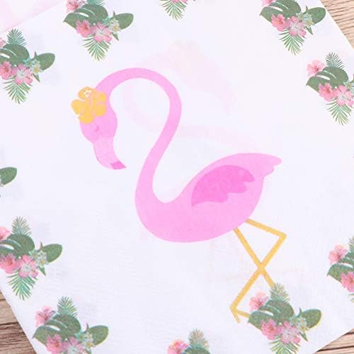 10 pakovanja Flamingo Štampanje za partijenje za papir za papir za jednokratnu upotrebu cvjetnog tkiva