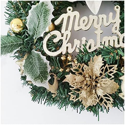 Zuase božićni vijenac i vijenac u prednjem dijelu 12 inča umjetni zimski vijenac sa lukovima i kugličnim ukrasima vence za vješalice božićne vijence za prozore za home na vratima 30cmb