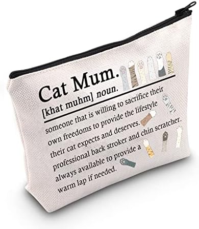 Mačjska mama šminke torba mama Definicija mama vlasnika mačaka poklon mačji ljubitelji šminke patenka