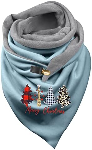 Hladno vrijeme Retro boemijski šal maramica trokuta šal zima topla božićna životinja štampana šal zimska žena