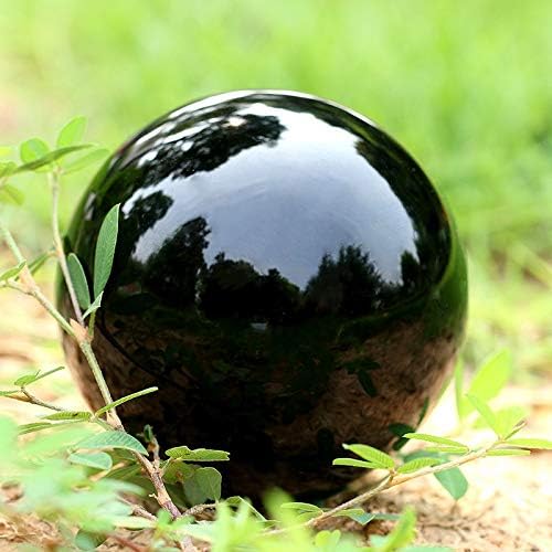 N / A Crna kristalna kugla 40mm figurica za Fengshui, meditaciju, liječenje, divinacija, kućni uredski ukras sreća za djecu