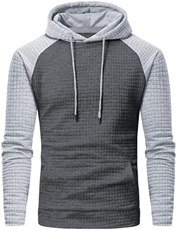 Muški povremeni pulover duksevi dugih rukava s kapuljačom s kapuljačom Workout Active Sport Odežok