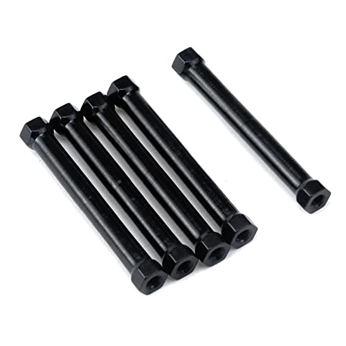 FAOTUP 5pcs crni aluminijski sastanci odstojnog stupca M3 * 30mm, 1.18inch STANDOFF COLUMNI CPACER, 1,18 × 0,26 × 0,26inches