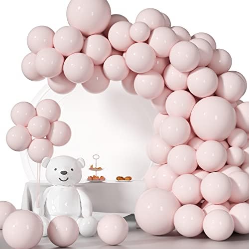 Bloonking Macaron Light Pink Balloons 12inch 100pcs Pastel Balloons Niske zasićenosti 12 Party Baloni za festival