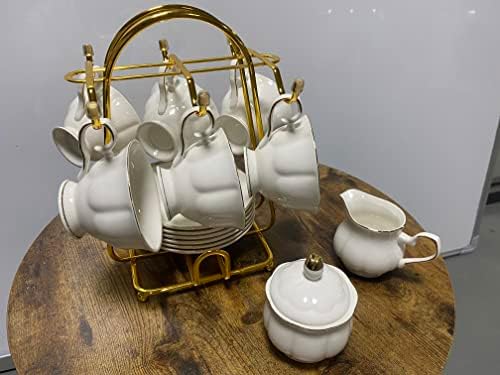 Chenp.hmc nehrđajući čelični stalak za postolje za postolje za čajne šalice, nosač, zlatni metalni