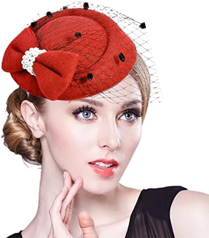 Napolju čaj partijski šešir PILLBOX šešir s cvijećem mrežice trake perje vjenčani čaj partijski