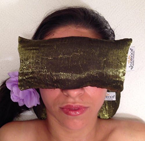 Jadience Lavender Eye maska ​​- zelena: umirujući jastuk za oči za stres i umorne oči! | Savršena torba za oči Yoga | Najbolja maska ​​za oči za migrene