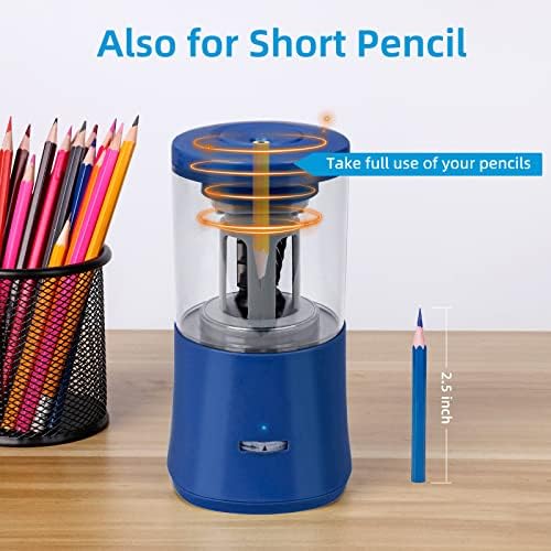 Električni oštrač za olovke, Potpuno automatski oštrač za olovke od 6-8 mm, punjivi oštrač za olovke bez