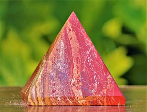 Polirani prirodni crveni jasper kristalno ozdravljenje Metafizička kamena rezbarena Egipat Piramida Meditacija svetih feng shui aura gemstone