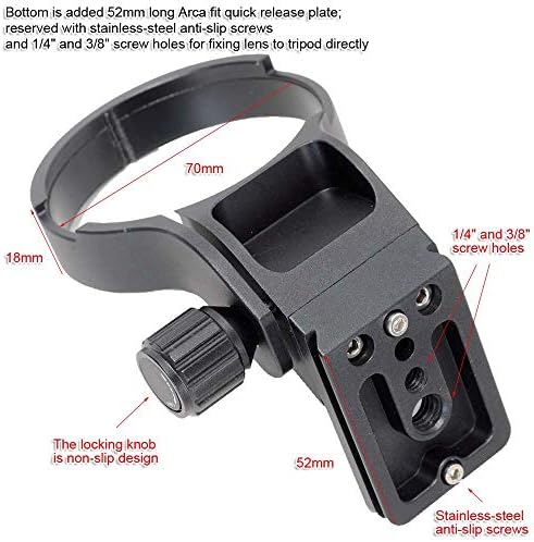 Ishoot ovratnik za montažu stativ kompatibilan sa Nikon Z 24-200mm F / 4-6,3 VR & DX 50-250mm f / 4,5-6,3
