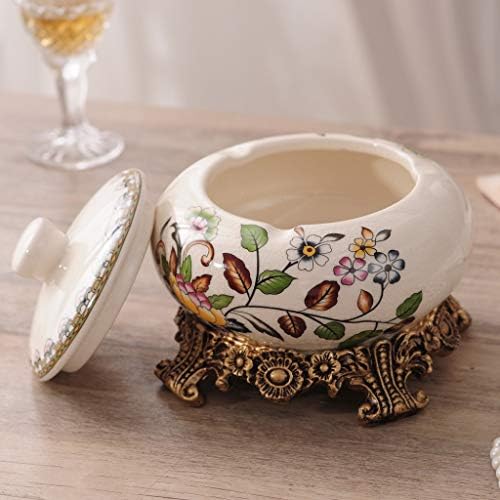 TFJS kreativni kreativni europski stil kuće ukras keramika pepeljara sa poklopcem pepeljara keramičkim kutijama ukras