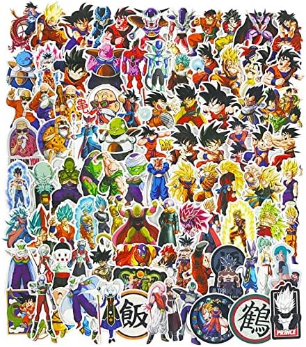 100kom DBZ anime naljepnice za Laptop, Cool klasične naljepnice za tinejdžere, Japan Cartoon vodootporne vinilne