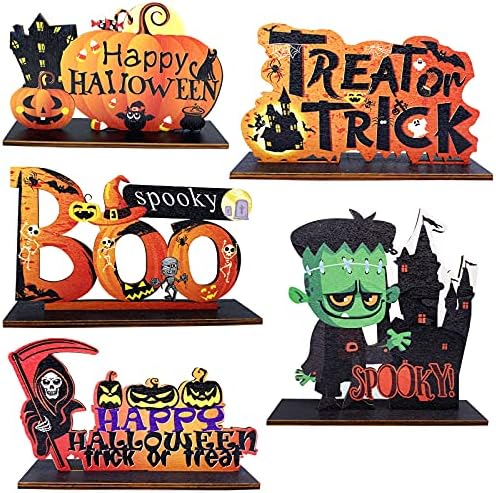 5 Set Halloween Dekoracije za stoke ormarić Decor Trik ili tretiranje boo noćni partijski znak Hallowmas