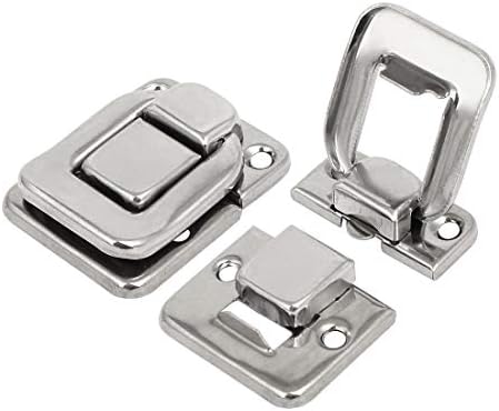 Aexit 38mmx29mmx8mm Reze kabinet hardver Hasps brave srebrni ton 5kom za Toolbox Reze nakit kutija