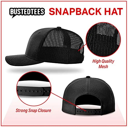 BustedTees HODL Bitcoin mrežasti šešir za ležernu odjeću-bejzbol kapa za muškarce prozračna mrežasta