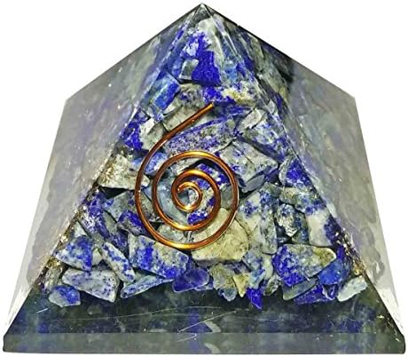 Lapis lazuli kamen piramida za iscjeljivanje kristala Reiki Organise Pyramid Reiki spritual poklon sa crvenom