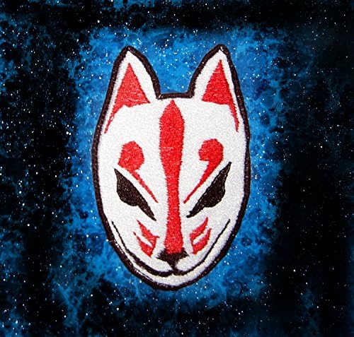 Kitsune Fox maska ​​zakrpa glača