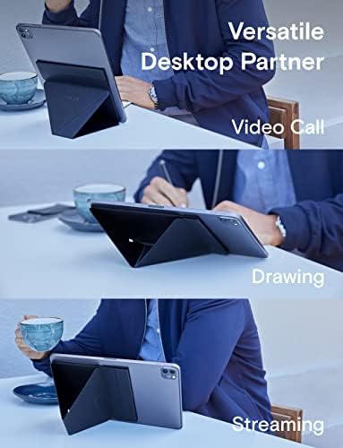 Držač za tablet Mocft Snap, sklopivi i podesivi u portretu / pejzažu, ultra tanak dizajn iPad zadrži stol, kompatibilan sa tabletima 9,7 do 12,9, tamne plave boje