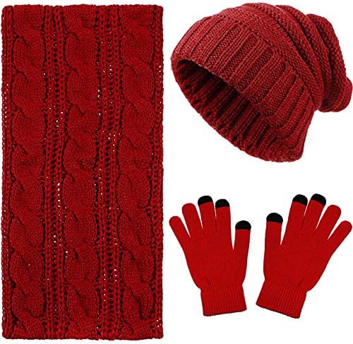3 komada zimska beanie šešir šal na dodir topline rukavice za muškarce i žene