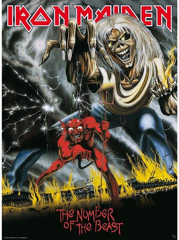 GB eye Iron Maiden Unframed Boxed Poster Set 15 x 20.5 uključuje 2 postere sa ubicama i brojem Beast albuma