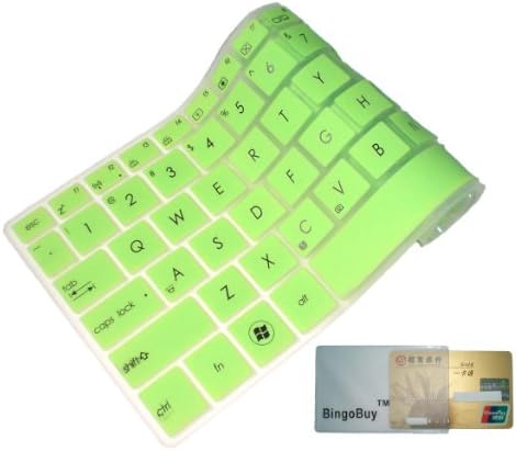 Bingobuy polu-zelena Ultra tanka silikonska tastatura zaštitni poklopac kože za Samsung ATIV Book NP510R5E NP370R5E