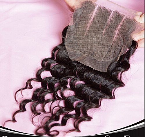 Veleprodaja DaJun Hair 8A Evropska Djevičanska Remy ljudska kosa duboki Val sa zatvaračem snopovi kose 3 dijela prirodna boja 10 zatvaranje+22 22 22 potka