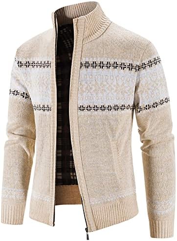 Muška pletena džemper jesen i zimski modni labav kardigan topla jakna s kapuljačom džemper dugih rukava duks