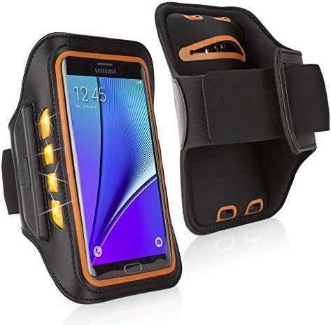 Boxwave futrola za AT & T velocity 2 Mobile Hotspot - Jogbrite Sportska ručica, visoka vidljivost sigurnosna lampica LED trkača - podebljana narandžasta
