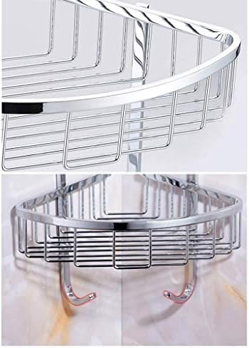 UXZDX Cujux Deep Basket Dizajn za ugaone tuš, stalke za nehrđajuće čelik, zidni ormarići za kupaonice za skladištenje