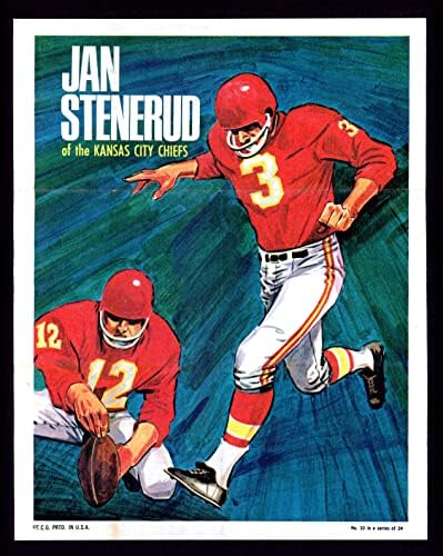 1970. topps 10 jan Stenerud Kansas Chiefs načelnika grada bivši šefovi Montana St