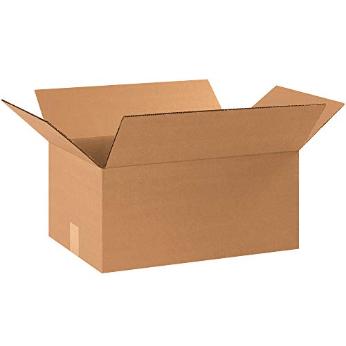 Poli torba Guy valovita kutija, 17 1/4 x 11 1/4 x 8, Kraft, 25 / paket