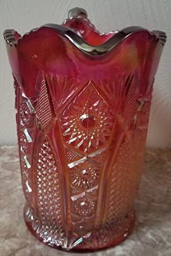 Bokal pune veličine-Amberina Carnival Glass-Imperial Glass-Original Vintage-SAD