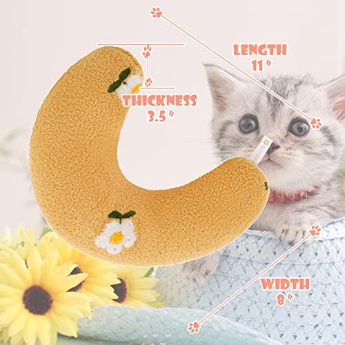 Jastuci za mačke, jastuci za Cuddler jastuke u obliku polu-krofne za vrat u obliku slova u zatvoreni, Ultra