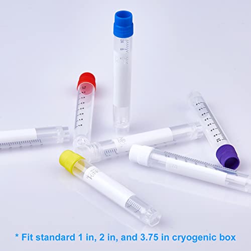 Cryoking Cryogenic bočice cijevi 5.0 ml sa kapicama, PP, Plastic Cryovials za čuvanje uzoraka, non-Barcoded vanjski
