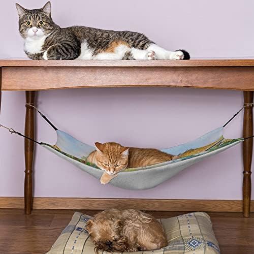 Pejzažna viseća mreža za mačke prozor u kavezu za mačke Perch viseći prostor ušteda za male kućne ljubimce 16,9 x13