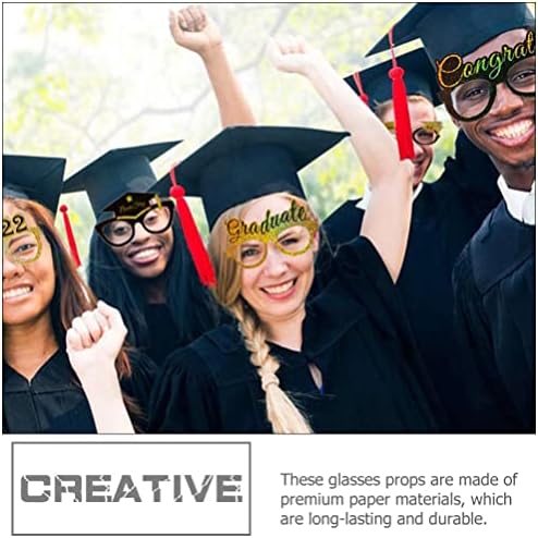 SOIMISS Black Decor 12kom diplomirane naočare za oči 2022 naočare za diplomske zabave Matura Photo