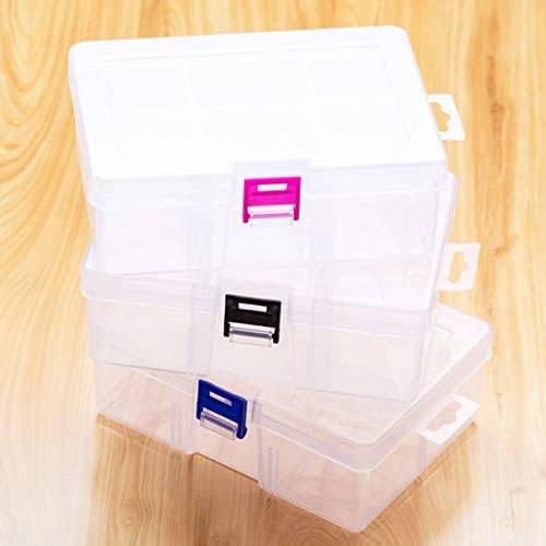 Cabilock plastična kutija za pohranu Clear Organizer Box 6pcs6 Organizator Desktop transparentan