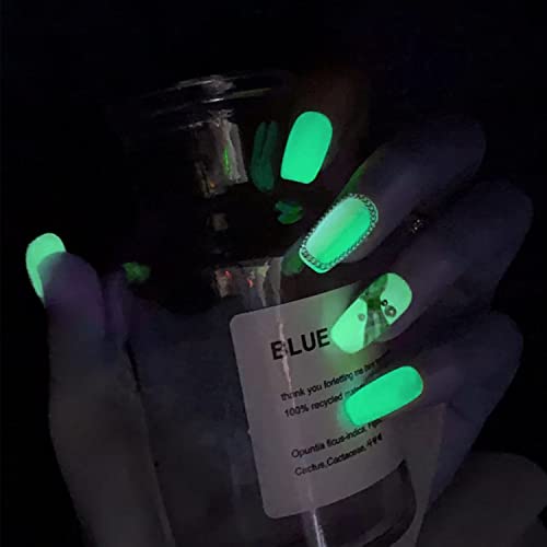 Fokostar sjaj u tamnom Gel laku za nokte prozirna promjena boje, 0,26 fl oz Nail Art Neonski završni sloj za žene