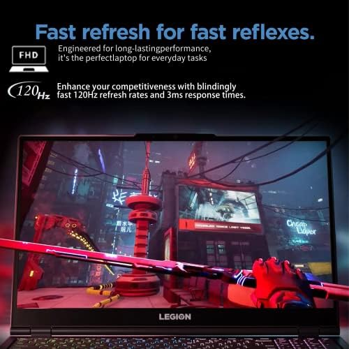 Lenovo 2022 Legion 5 15.6& 34; 120Hz Gaming Laptop, AMD Ryzen 5 5600H, 32GB RAM - a, 512GB