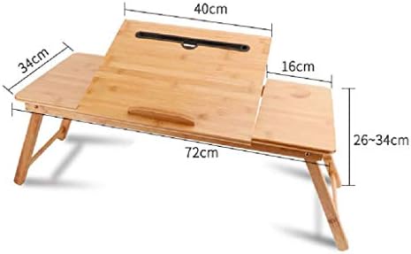 ZCMEB stolni stol za laptop sa ugrađenim u jastuku za miša Podesiva postolje za laptop za krevet, pisaći sto, stol za laptop, stol za ladicu za nagib nagib