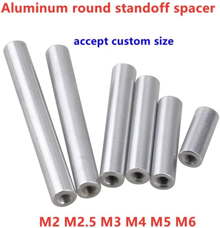 5-10pcs aluminijumske uprave M2 M2 m3 m4 m5 m6 okrugli aluminijski sastanci razmaknice za razmak razmaka za distanci RC Stup -