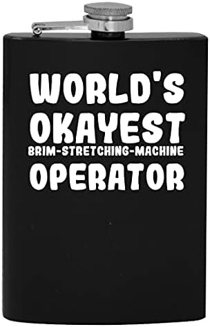 Operator mašine za rastezanje vrhova na svijetu - 8oz Hip tikvica za piće alkohola