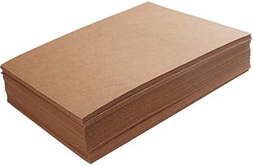 Vovolo 50-pakovanje sirovog drveta pulpa kraft papir DIY poklopac ručno rađeni kartonske ploče