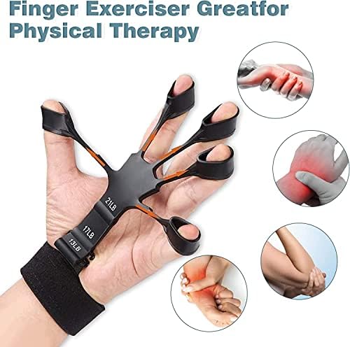 Finger Strengerrener, Grip Strength Trainer,finger Exerciser with 6 resistant Level,Hand Strengerrener