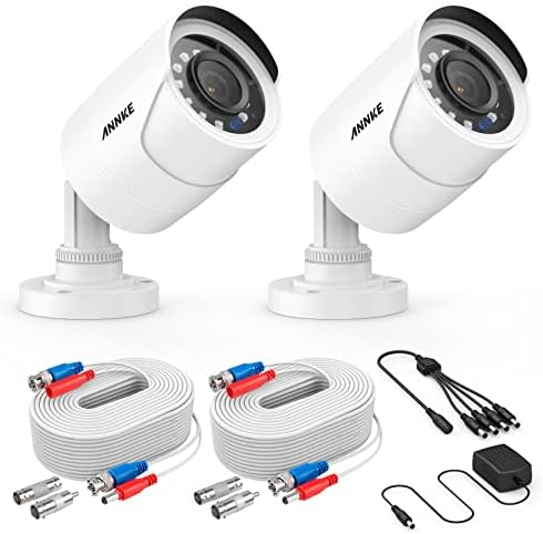 ANNKE 2X1080P CCTV Nadzornik Dodati kameru sa 2 pakovanja sigurnosnim kamerom kabela 30m / 100ft i napajanje
