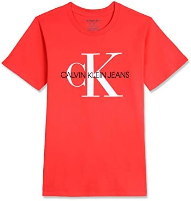 Calvin Klein Boys' Classic CK Logo Crew Vrat Tee
