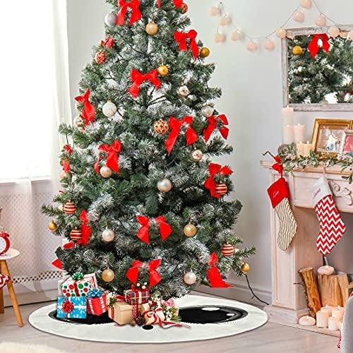 Oarencol Cute Big Eye Cat Christmas Swith Suknja 36 inčni Xmas Holiday Party Tree Detaos