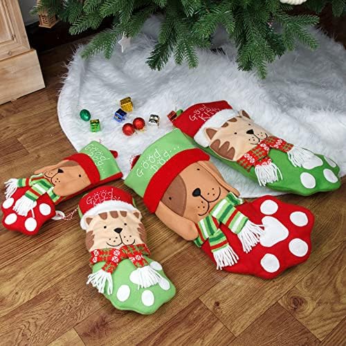 Božićne čarape Trke Božićne čarape i božićni viseći čarape za zabavu ukras i božićni crtani crveni set božićne perle za ukrašavanje drveća