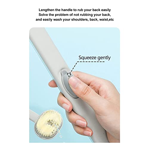 Back scrubber gumb za pranje tijela Fleksibilna koža Nježno udobno viseće dizajn dugačka ručica trlja