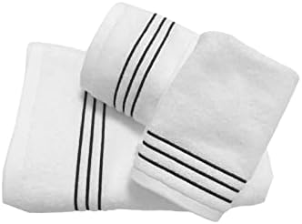 ETC kućna mekana luksuzna egipatska pamučna premija 6 komada ručnika za ručnik 2 2 kupatila 55x28, 2 ručnika 28x16, 2 krpa za pranje 13x13 - ultra mekana visoko upijajuća mašina za pranje banje Kvaliteta za pranje - bijela